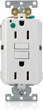 15 Amp SmartlockPro GFCI Receptacle, Hospital Grade, 125 Volt, NEMA 5-15R