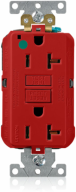 SmartlockPro GFCI Receptacle, 20 Amp, Hospital Grade, Duplex Outlet, 125 Volt