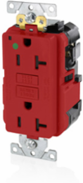 SmartlockPro GFCI Receptacle, 20 Amp, Hospital Grade, Duplex Outlet, 125 Volt