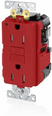20 Amp GFCI Receptacle Outlet, Tamper-Resistant, 125 Volt, Industrial Grade