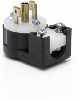 Mini Locking Plug, 15 Amp, 125 Volt, Impact Modified Nylon, NEMA ML2P
