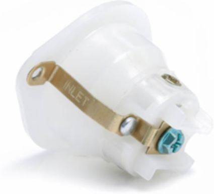Mini Flanged Inlet Locking Receptacle 15 Amp 125 Volt Nylon Construction