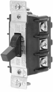 30 Amp 600 Volt 3-Pole AC Manual Motor Controller, Non-Grounding, Black