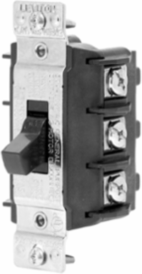 30 Amp AC Manual Motor Controller, 600 Volt, 3-Pole, Toggle Switch