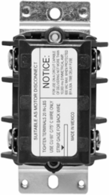 Industrial Manual Motor Controller, 40 Amp 600 Volt, 2-Pole, Thermoplastic Polyester