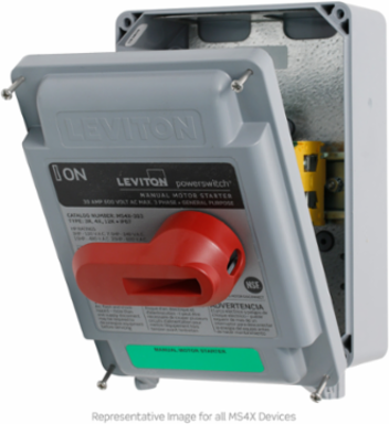 40 Amp 600 Volt 2-Pole Non-Fused Manual Motor Controller, Type 4X Enclosure