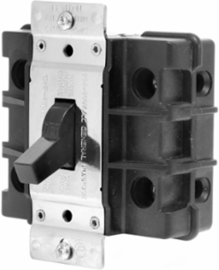 60 Amp AC Manual Motor Controller, 600 Volt, Industrial Grade, Toggle Switch