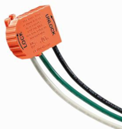 Lev-Lok Wiring Module, 20 Amp, 125 Volt, 6 Inch THHN Wire Leads