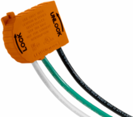 Lev-Lok Wiring Module 20 Amp 125 Volt with 6 Inch THHN Wire Leads