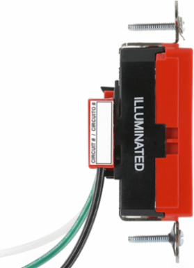 Lev-Lok Decora Plus Duplex Receptacle, 15 Amp, 125 Volt, Hospital Grade, Tamper-Resistant, Illuminated