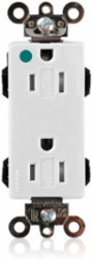 Lev-Lok Decora Plus Duplex Receptacle 15 Amp 125 Volt Hospital Grade