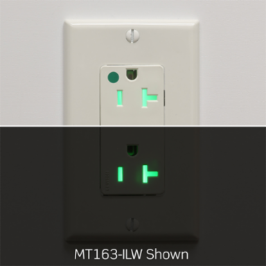 Lev-Lok Decora Plus Duplex Receptacle, 20 Amp, 125 Volt, Hospital Grade, Tamper-Resistant