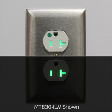 Lev-Lok Duplex Receptacle, 20 Amp 125 Volt, Extra Heavy-Duty Hospital Grade, NEMA 5-20R