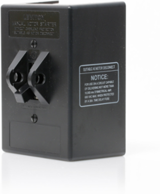 Manual Motor Controller Enclosure, 30 Amp, Type 1, Thermoplastic, Black