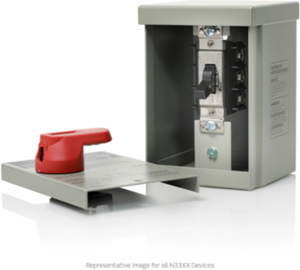 30 Amp AC Manual Motor Controller, 600 Volt, Type 3R Enclosure
