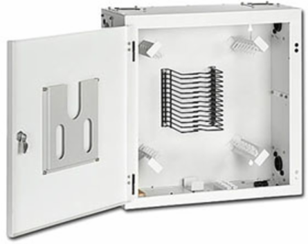 Optical Cable Storage and Splicing Enclosure, Accepts 18 Splice Trays