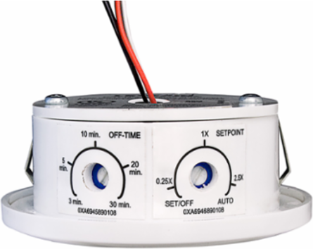 Indoor Photocell with 1-1600 FC Light Level, Low Voltage, Delayed Off 10 Min