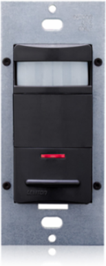 Occupancy Sensor Wall Switch 2100 Sq Ft Coverage, 120-277VAC, PIR, Black