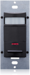 Occupancy Sensor Wall Switch 2100 Sq Ft Coverage, 120-277VAC, PIR, Black