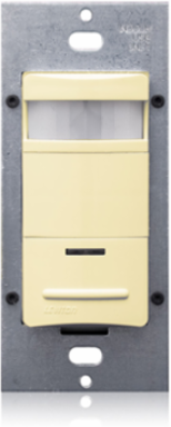 Occupancy Sensor Wall Switch, 2100 Sq Ft Coverage, 120-277V, Ivory