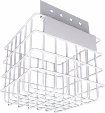 Protective Cage for High Bay Occupancy Sensors, White, 9-Gauge Steel Wire