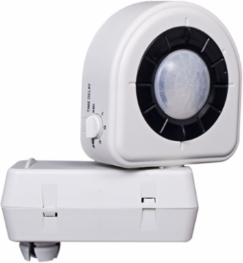 PIR Occupancy Sensor Fixture Mount 4.32 Inch Height, 120-347 VAC, 30s-20m Delay