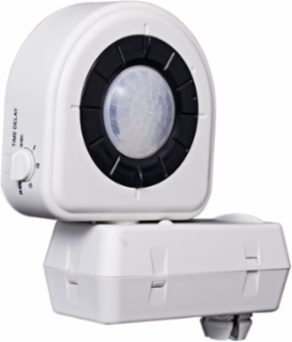 PIR Occupancy Sensor Fixture Mount 4.32 Inch Height, 120-347 VAC, 30s-20m Delay