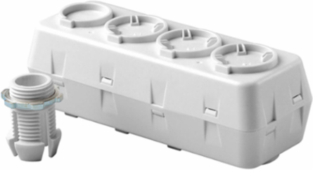 Occupancy Sensor Offset Adapter, White, 5.50 Inch Height, 2 Inch Width, 2 Inch Depth