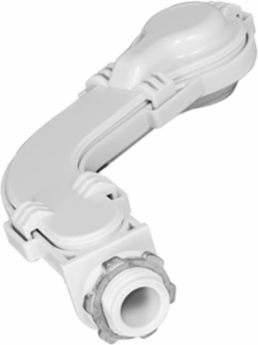 Watertight Offset Adapter for High Bay Occupancy Sensors, White, Fixture Mount, Up to 40 Ft