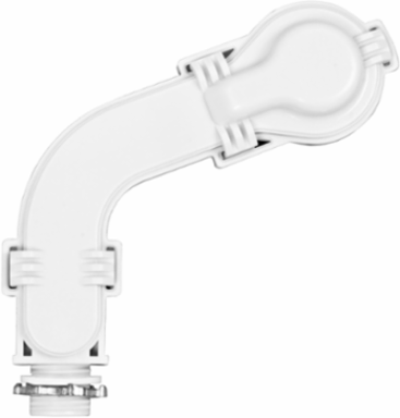Watertight Offset Adapter for High Bay Occupancy Sensors, White, Fixture Mount, Up to 40 Ft