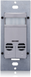 Dual Relay Occupancy Sensor - 2400 Sq.Ft., 120-277V, Wall Switch, PIR/Ultrasonic