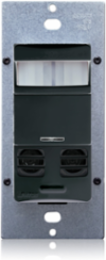 Multi-Technology Occupancy Sensor, 2400 Sq. Ft. Coverage, 120-277V, Black