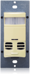 Occupancy Sensor, Multi-Technology (PIR Sensor / Ultrasonic Sensor), Wall Switch, 2400SF, 120-277V, No Neutral, Ivory, Self-Adaptive, Decora®