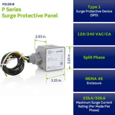 Type 1 Surge Protective Device, 120/240 VAC, Split Phase