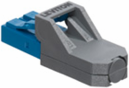 Port Protection Plug with Dust Cap for Secure Keyed LC System
