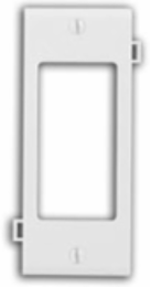 1-Gang Thermoplastic Nylon Wallplate, Sectional, White