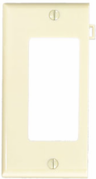 1-Gang Sectional Decora Wallplate, Nylon, Ivory - UL/CSA Certified