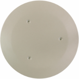 Poke-Through Abandonment Plate, Nickel - 8.38 Inch Diameter, Fire Rated 1-2hr