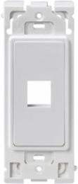 1-Port RENU Insert, White on White, Quick Install, RoHS Compliant