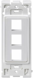 3-Port RENU Insert, White on White, RoHS Compliant