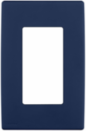 Renu® 1-Gang Screwless Snap-On Wallplate, Engineering Grade Polymer, Rich Navy