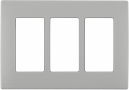 RENU 3-Gang Screwless Snap-On Wallplate, Prairie Sage, Engineering Grade Polymer