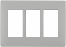 RENU 3-Gang Screwless Snap-On Wallplate, Prairie Sage, Engineering Grade Polymer