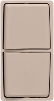 Renu Combination Switch Color Change Faceplate, Café Latte