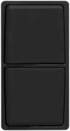 Renu Combination Switch Color Change Faceplate, Onyx Black, 5 Year Warranty
