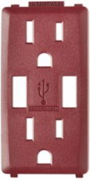 Renu 15 Amp USB Charger GFCI Outlet Color Change Kit - Deep Garnet