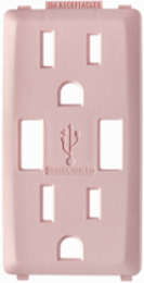 Renu Color Change Kit for 15 Amp USB Charger GFCI Outlet - Fresh Pink Lemonade