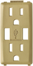 Renu Color Change Kit for 15 Amp USB Charger GFCI Outlet - Warm Caramel