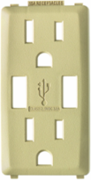 Renu 15 Amp USB Charger GFCI Outlet Color Change Kit, Whispering Wheat