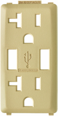 Renu 20 Amp USB Charger GFCI Outlet Color Change Kit, Dapper Tan